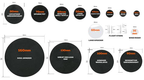 how tall are gw bases